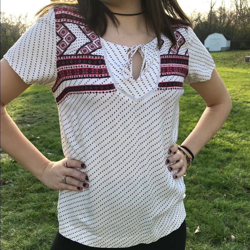 tie front t shirt